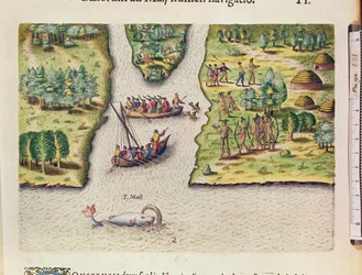 Die Franzosen entdecken den Fluss May, aus 